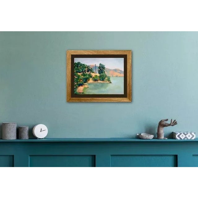 2010s "China Camp, San Rafael" Contemporary Impressionist Style Landscape Oil Painting For Sale - Image 5 of 12