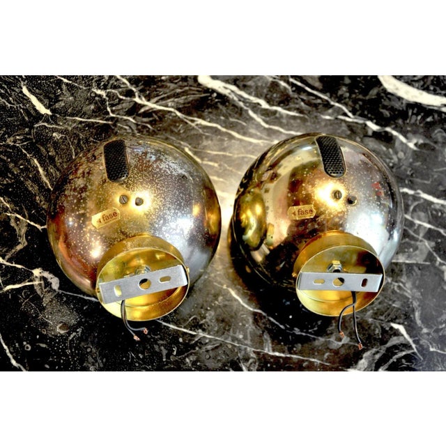 Spanish Space-Age Sconces from Fase, 1970s, Set of 2 For Sale - Image 6 of 7