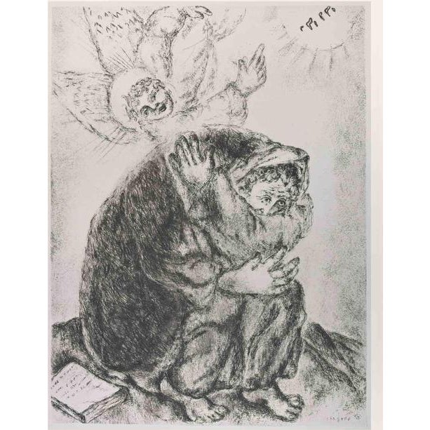 Marc Chagall, Isaiah's Prayer Etching, 1956, Etching For Sale