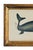 Nautical Original Hand-Painted Whimsical Baby Whale Painting in a Vintage Italian Gold Frame For Sale - Image 3 of 4