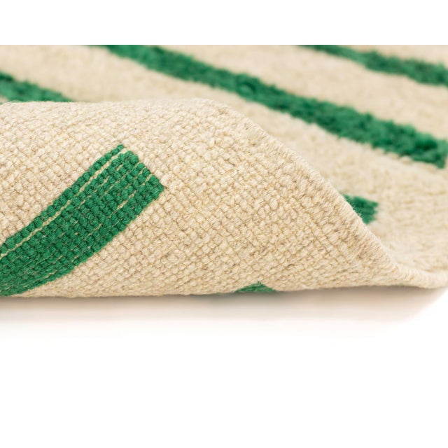 Hand-Knotted Wool Rug by Azele Studio For Sale - Image 6 of 9