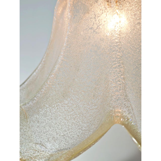 Metal Mid-Century Modern Murano Glass and Brass Pendant Lamp, Italy, 1960s For Sale - Image 7 of 18