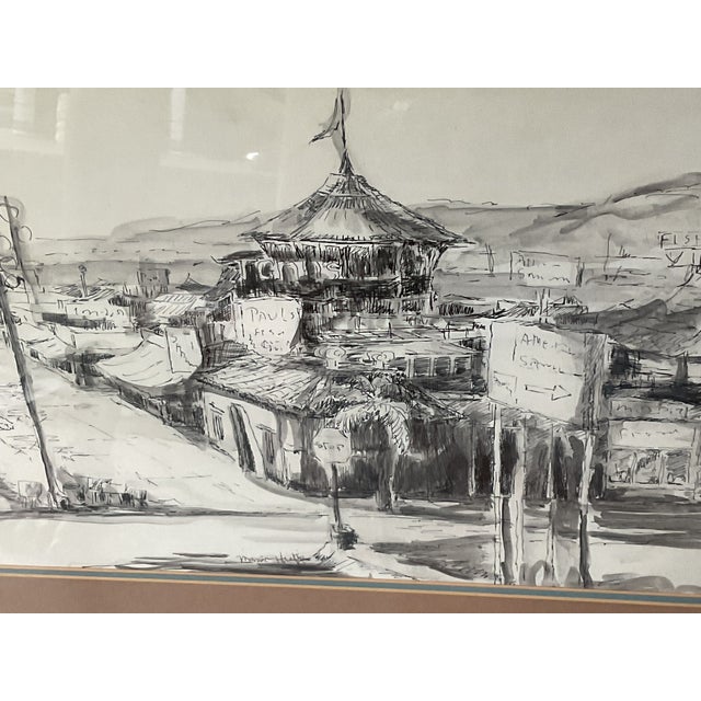 Coastal Çoastal Pen and Ink For Sale - Image 3 of 4