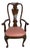 Vintage Philadelphia Queen Anne Armchair - Chinoiserie & Gold Leaf For Sale