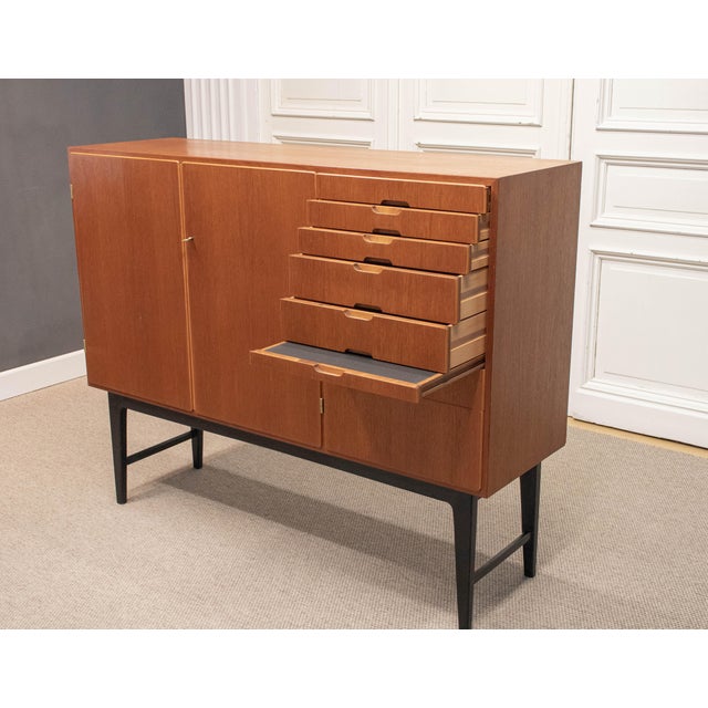 1950s Mässan Cabinet in Teak attributed to Kurt Karlsson for August Löfvings Möbelfabrik, 1950s For Sale - Image 5 of 14