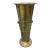 Vintage Solid Brass Umbrella Stand With Etched Deer & Cranes, Gargoyles For Sale