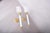 French Blue Opaline Glass and Brass Torch Wall Sconces with Glass Shades, 1950s, Set of 2 For Sale - Image 12 of 15