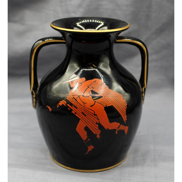 Ceramic 1859-1861 English Set of Three Greek Revival Amphora Vases by Bates, Brown-Westhead, and Moore For Sale - Image 7 of 10