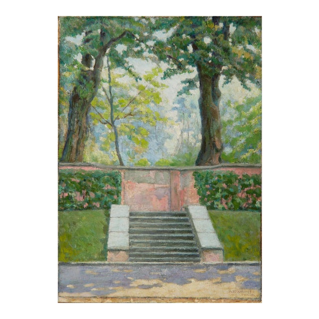 Alexander Yakovlevich Kramarev, Revel, Staircase in Ekaterinental, Oil on Canvas For Sale