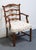 Duncan Phyfe Vintage Antique Solid Mahogany Traditional Duncan Phyfe Style Ladderback Dining Arm Chair For Sale - Image 4 of 8