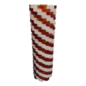 Mid-Century Modern Glass Cube Tower Floor Lamp by Poliarte, Italy, 1970s