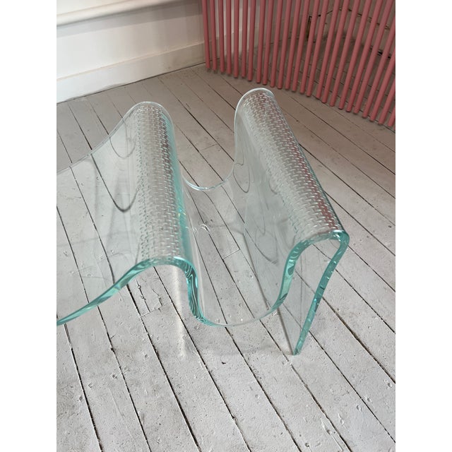 Laurel Fyfe Signed 1980s Vintage Sculptural Glass Table/Bench/Pedestal by Laurel Fyfe For Sale - Image 4 of 10