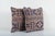 Turkish Wool Cushion Cover - a Pair Elevate your home decor with these exquisite 20" x 20" pillow covers crafted from...