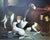 English Vintage Chelsea House Large Oil Painting ‘The Foxhounds’ by Chelsea House For Sale - Image 3 of 5