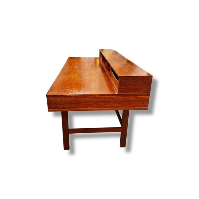 1970s Danish Flip Top Desk For Sale - Image 4 of 6