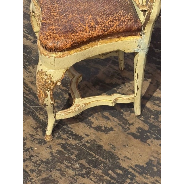 18th C. Italian Baroque Parcel Gilt Side Chair For Sale In Dallas - Image 6 of 7