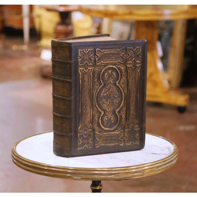 An impressive mid-19th century “Illustrated National Family Bible,” published circa 1860 by William Collins, Sons &...