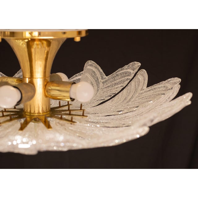 Amalfi Italian Murano Glass Ceiling Light or Chandelier, 1970s For Sale - Image 11 of 12