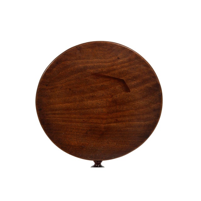 Wood Rare English Queen Anne Antique Miniature Salesman Sample Tilt-Top Table For Sale - Image 7 of 16