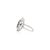 8.21ctw Deep Royal Sapphire Princess Diana Diamond Cocktail Ring in 18k White Gold Size 5.5 For Sale In New York - Image 6 of 15