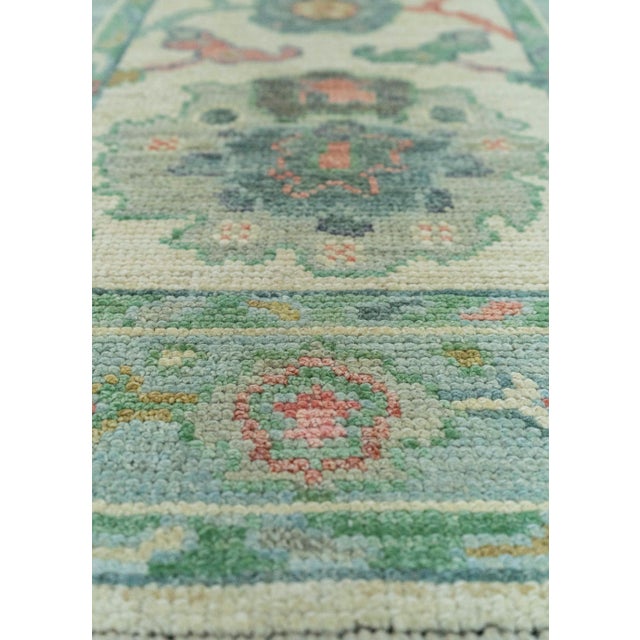 Turkish Turkish Oushak Rug 2'4" x 10'2" #20264 For Sale - Image 3 of 8