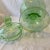 1940s Hand Blown Vintage Green Lidded Apothecary Jar For Sale - Image 5 of 11