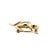14k Yellow Gold Diamond Frog Brooch Pin For Sale - Image 9 of 10