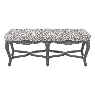 Vintage Double X-Base Bench For Sale