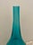 1970s Vintage Hand Blown Blue Glass Vase For Sale - Image 5 of 5