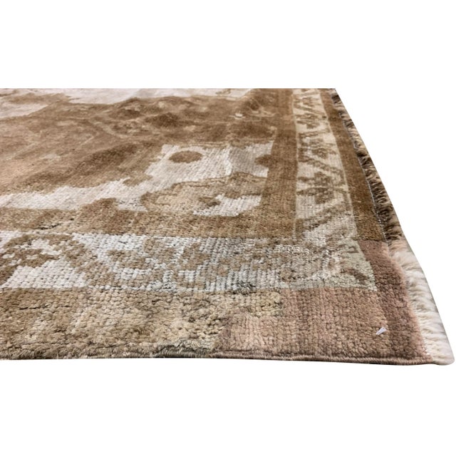 Vintage Turkish Oushak Rug 6'1 X 10'5 For Sale - Image 4 of 8