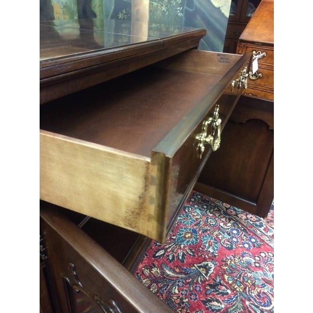Brown Vintage Server, Henredon Rittenhouse Flip Top Server For Sale - Image 8 of 16