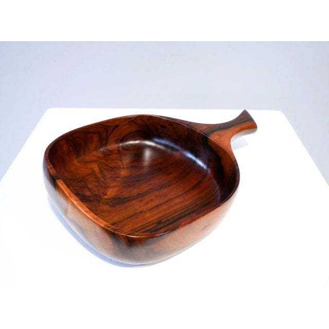 Mid-Century Modern Solid Rosewood Bowl / Tray, 1950s, Denmark For Sale - Image 3 of 6