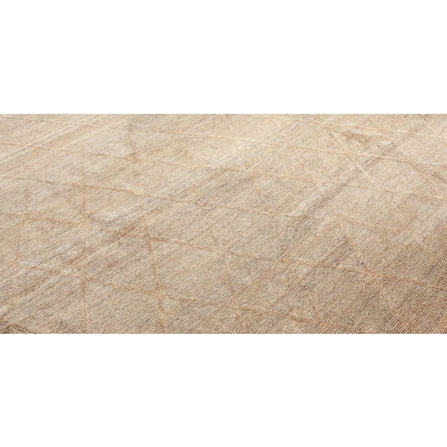 Modern Abstract Modern Soho Gold Wool Rug by Doris Leslie Blau For Sale - Image 3 of 6
