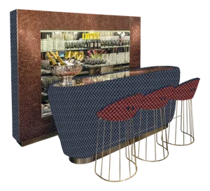 Bar with Glass Shock Flass Dark from VGnewtrend