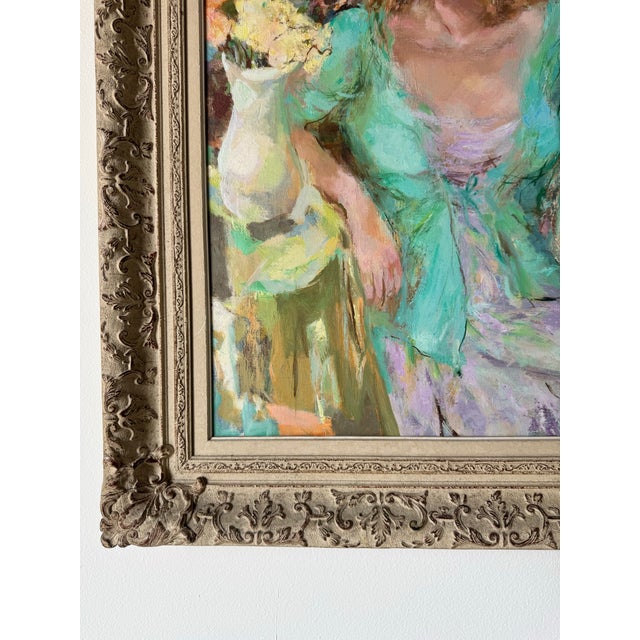 Vintage " It's Spring" by Wallace Bassford (American, 1900-1998) Oil on Canvas Painting For Sale - Image 11 of 12