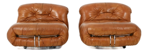 Soriana Lounge Chairs by Afra & Tobia Scarpa for Cassina, 1970s, Set of 2