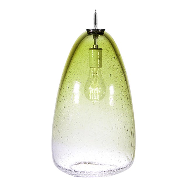 Summit Pendant Light from the Fizz Collection in Citron For Sale