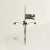 A stunning and rare 18th century French hand-wrought iron weathervane, from Normandy, with a stylized dragon "flag" the...