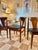 A Beautiful Set of 4 Mid Century Modern Dining Chairs in Teak With Black Faux Leather Seats, Attributed to Elliots of Newbury, Circa 1960s For Sale - Image 12 of 12