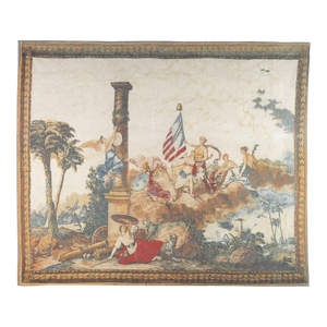 America Silkscreen Tapestry - 235 X 285 Cm (7'9" X 9'4") - Requires Rod Size 6
