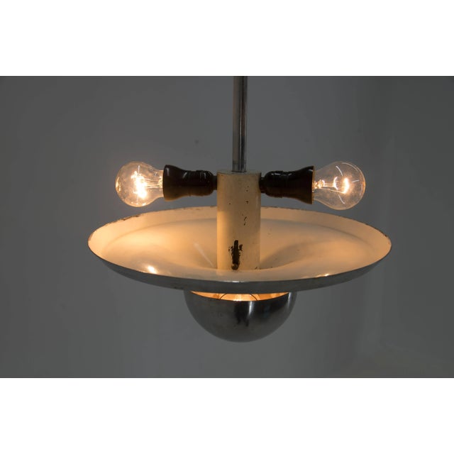 Bauhaus Chandelier by Franta Anyz, 1930s For Sale - Image 4 of 8