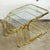 Mid-Century Modern Brass and Smoked Glass Nesting Tables by Milo Baughman, 1970s, Set of 3 For Sale - Image 6 of 7