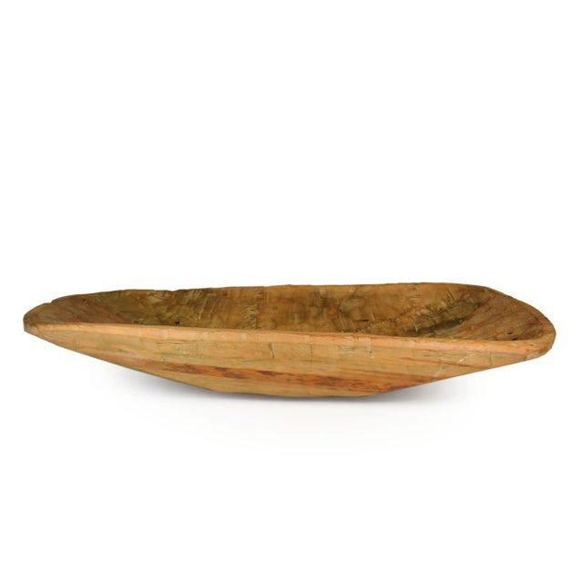 Stunning hand carved solid wood rustic dough bowl and it will serve as a great decoration piece for tables, kitchen...