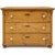 Camel 19th-C. Rustic English Country Style Pine Chest / Commode W / Porcelain Knobs For Sale - Image 8 of 8