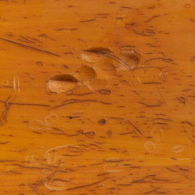 Mid-Century Modern French Pine Fold-Out Dining Table or Desk with Integrated Bookshelf, 1960s For Sale - Image 3 of 11