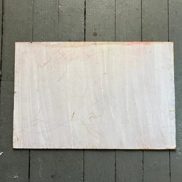 Abstract 1960’s Original Vintage Abstract Partial Figure Painting For Sale - Image 3 of 4