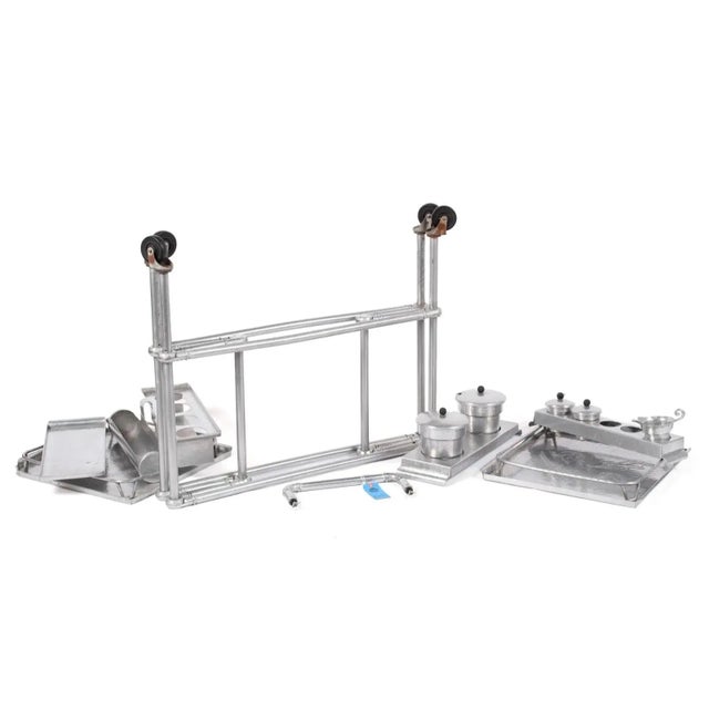 Russel Wright Russel & Mary Wright for Everlast Patio or Bar Cart For Sale - Image 4 of 9