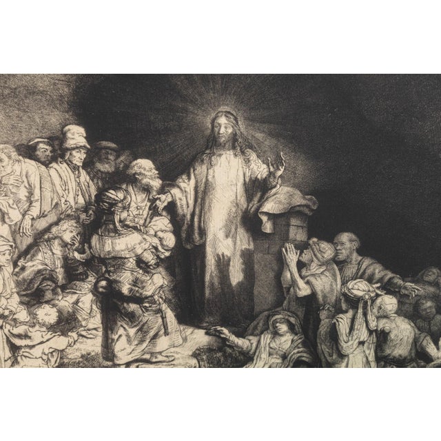 A heliogravure on paper titled “Christ Healing the Sick (The Hundred Guilder Print)” (Bartsch 74) after Rembrandt van...