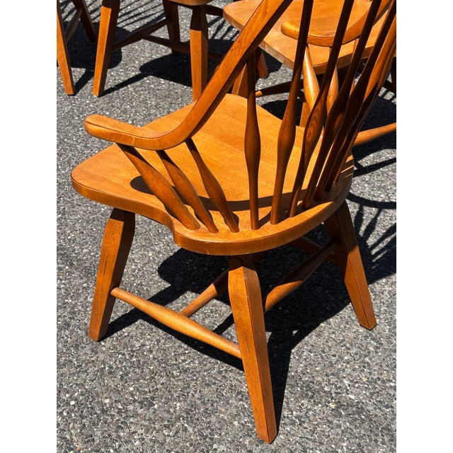 Continuous Arm Windsors by Kli Logatec Slovenia - Set of 6 Modern Farmhouse Dining Chairs For Sale - Image 10 of 10