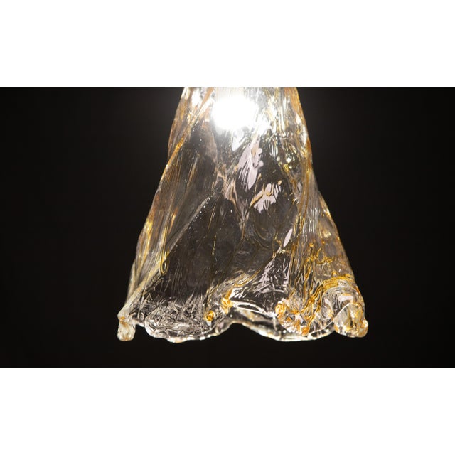 Murano Gold Flush Mount, 1980s For Sale - Image 6 of 13